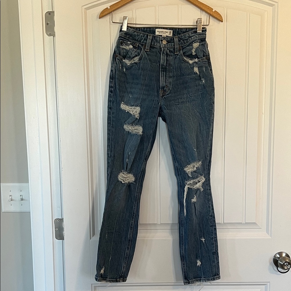 Abercrombie & Fitch High Rise Mom Jean Curve Love Size 00 or 24